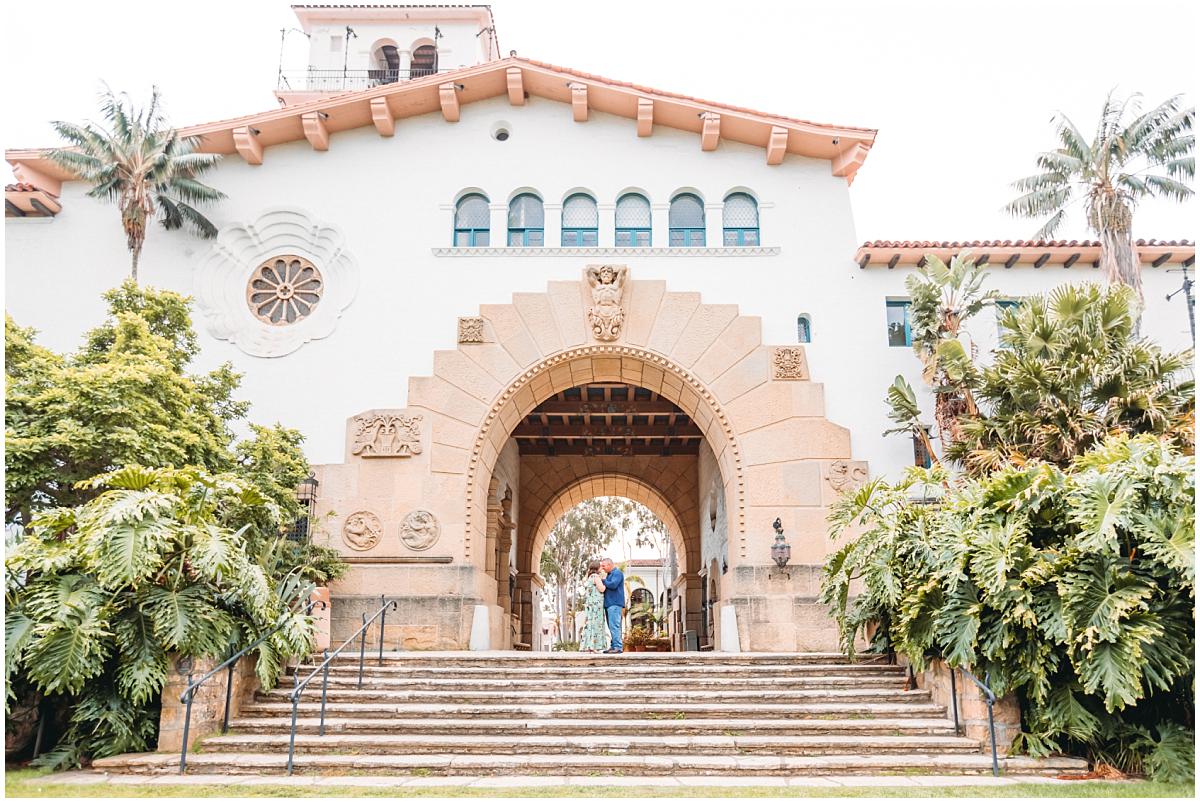 Santa Barbara Courthouse engagement photos, dasha dean photography, dasha dean, santa barbara photographer, los angeles photographer, in love, couple standing