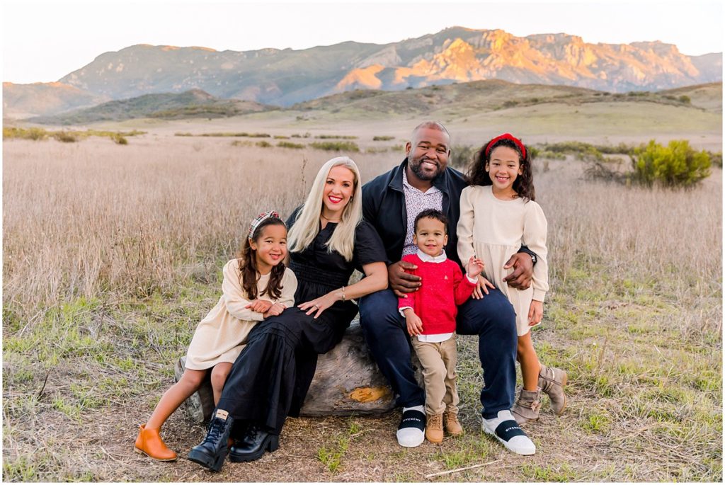 family photo shoot in santa monica mountains